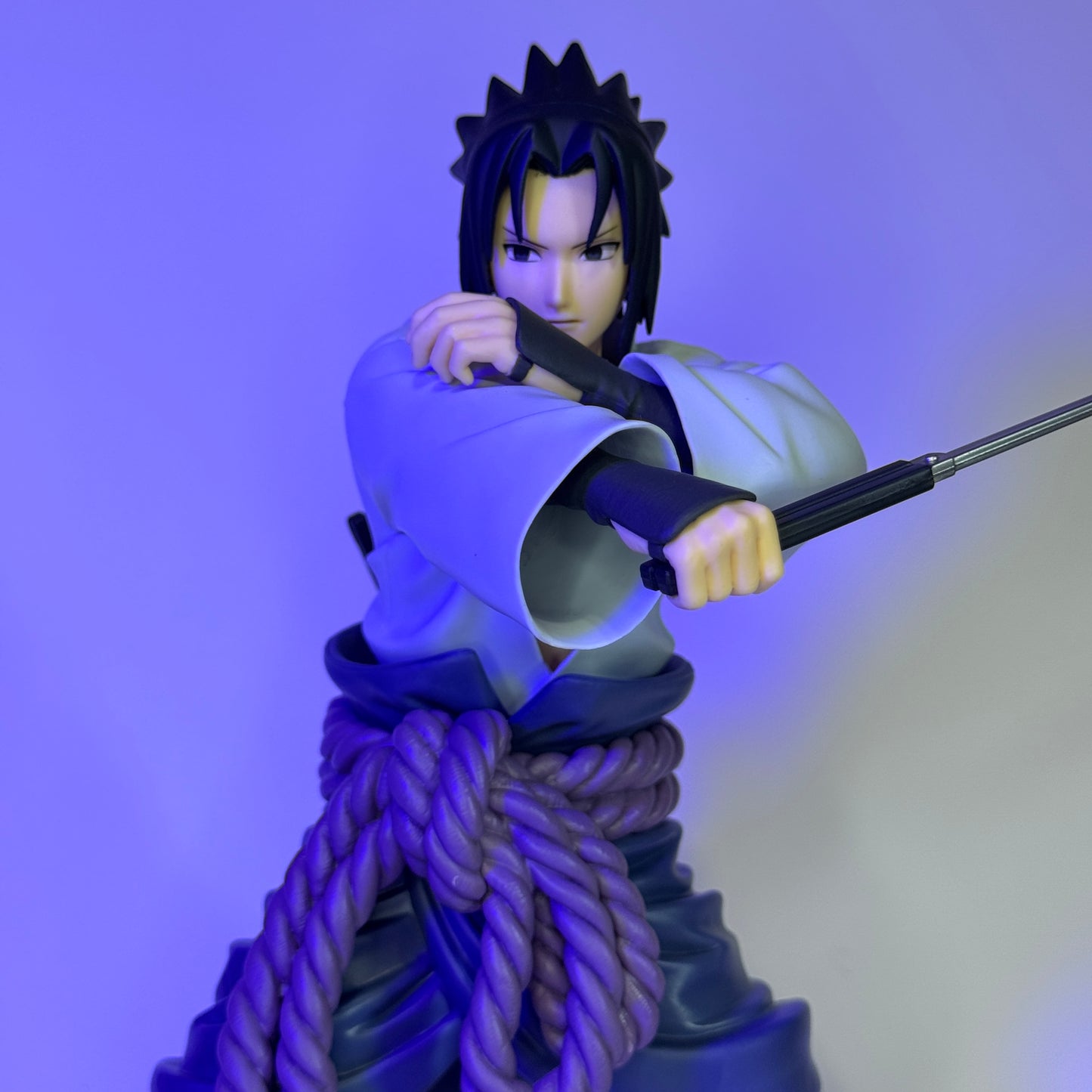 Sasuke Uchiha Banpresto 25cm PVC Naruto Colecionável