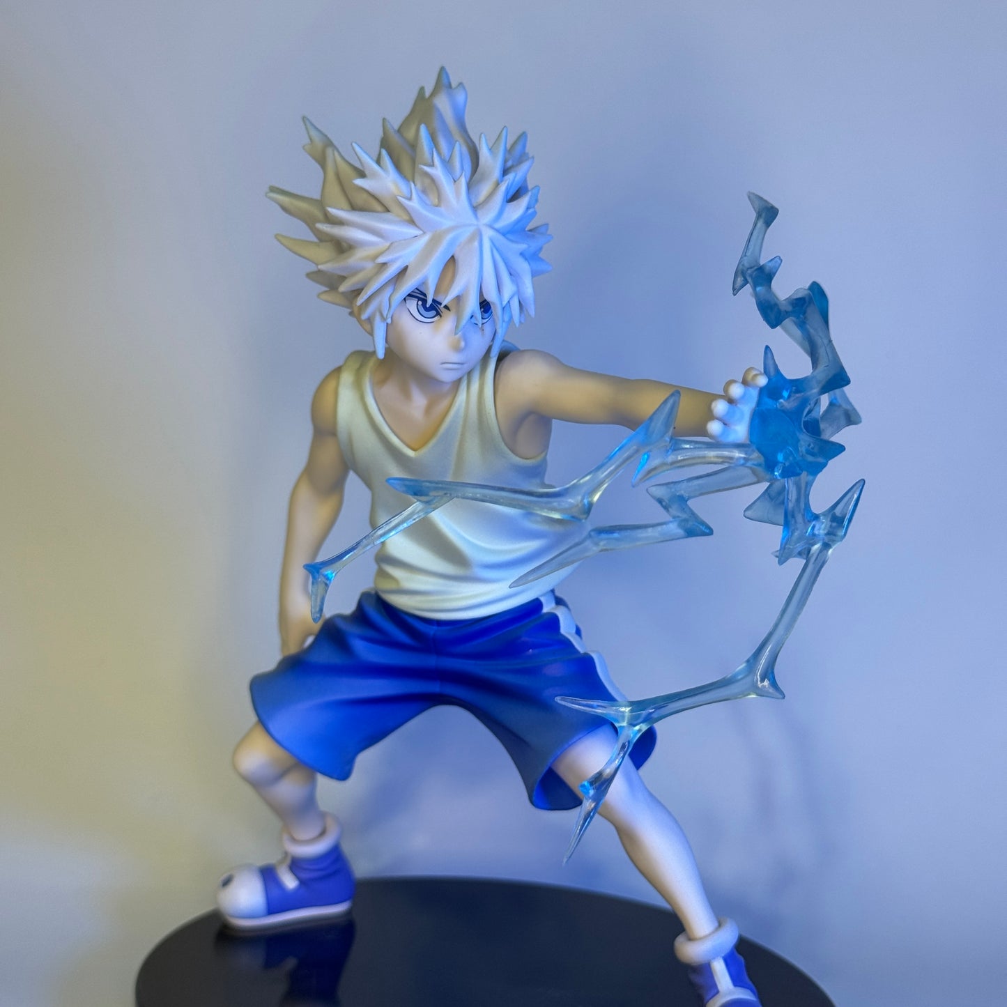 Action Figure Killua Zoldyck com Efeito Relâmpago - Hunter x Hunter - 15cm Detalhes Premium