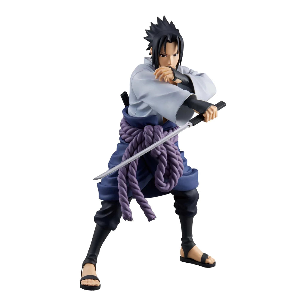Sasuke Uchiha Banpresto 25cm PVC Naruto Colecionável