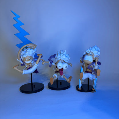 Action Figure Luffy Kit 3 peças - One Piece