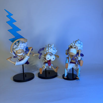 Action Figure Luffy Kit 3 peças - One Piece